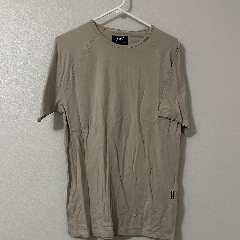 ASRV Men's Tan Short Sleeve Tee